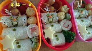 7 10 金 今日の幼稚園３児お弁当 オラフのロールサンドイッチキャラ弁 ４児ママ ３児は年子のどっぷり育児ブログ